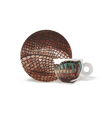 ENSEMBLE DE 4 TASSES À CAPPUCCINO : L’ILLY ART COLLECTION POUR LA BIENNALE ARTE 2024
