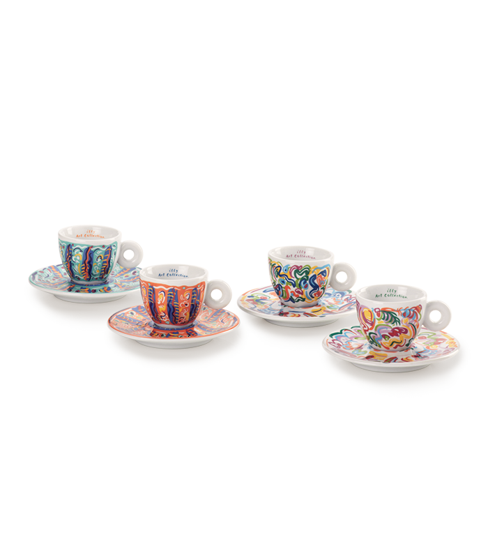 SET DI 4 TAZZINE DA ESPRESSO – ILLY ART COLLECTION SOL CALERO image number 4